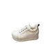2025 New Spring Summer Canvas For Women Flat Mid-Top Height Increasing 8Cm White Versatile Casual Fashion Women's Shoes_vogvips.com