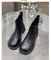 European Station 2025 New Spring And Autumn Single Boots, Tires, Cowhide Boots, Women's Shoes, Chelsea Martin Boots, Brogues_vogvips.com