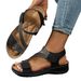 2026 Summer New Women's Sandals: Sporty, Lightweight, Comfortable, Large Size, Velcro Flat Sandals For Wholesale_vogvips.com