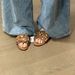 Leather Version~Vintage Brown Casual Open-toe Flat Sandals For Women With A Stylish Woven Design And Chunky Heel_vogvips.com
