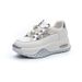 Leather Hollow Dad Shoes For Women Summer 2025 New Fashion Lightweight Hidden Heel Casual Sneakers Thick Sole Sandals_vogvips.com