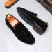 Men's soft loafers plus size casual slip-on leather shoes_vogvips.com