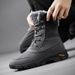 Regal Footwear Plus Size Men's Snow Outdoor Thickened Warm High-top Shoes Fleece-lined Cotton New Long Martin Boots_vogvips.com
