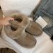 2024 Winter New Thickened Shallow Low-Cut Solid Color Sheepskin Integrated Women's Wool Mouth Tasi Special Snow Boots_vogvips.com