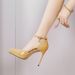 968-7 New Super High Waterproof Platform Pointed Thin Heel Lacquer Leather Hollow Back Strap Women's Single Shoes_vogvips.com
