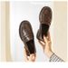 MTX High Heels Small Leather Shoes For 2025 New Spring Autumn Chunky Heel Thick Slip-On Loafers Soft Sole Versatile Women_vogvips.com