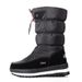 2025 Non-Slip White Women's Winter Fleece-Lined Thickened Zipper Warm Snow Boots Large Cotton Shoes_vogvips.com