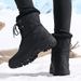 Women's Snow Boots With Winter Fleece And Anti Cold Thick Sole High Top Cotton Shoes_vogvips.com