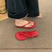 Red Flip-flops For Women, Summer Outdoor Wear, 2025 New Korean Style Flat-soled Vacation Evening Beach Sandals_vogvips.com