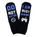 Cotton mid-tube socks soles two-color letter non-slip adhesive socks casual sports game socks_vogvips.com