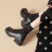 Platform Loafers Women's Single Shoes JK Muffin Shoes Heightening Work Small Leather Shoes_vogvips.com