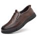 Euro Step Men's Autumn 2025 British Style Slip-On Casual Leather Shoes Fashion Lazy Loafers Trend_vogvips.com
