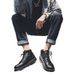 European Warm Series British Style Martin Boots For Men, Summer Versatile Mid-Top Casual Black Short Boots, Korean Version Trendy Waterproof_vogvips.com