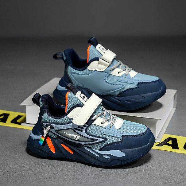 Wholesale Boys' Shoes For Older Children, Mesh Leather Sports Spring Autumn Back-To-School Season Running Casual Shoes,_vogvips.com