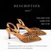 Women's pointed high heels, rhinestones and coral stones, fashionable and elegant party style_vogvips.com
