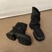 Melard Thick-Soled Martin For Women 2025 New Autumn British Style Height-Increasing Stacked Fashionable Cuff Boots_vogvips.com