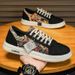 Men's Shoes Breathable Canvas Sneakers With Anti-Odor Technology - Lightweight Comfortable Low-Top Casual Shoes For Everyday Wear_vogvips.com