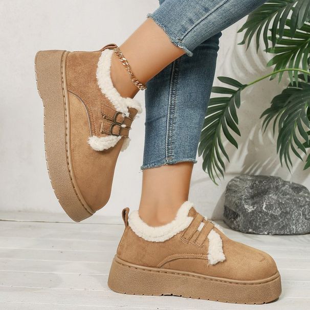 Women's Winter Fuzzy Lined Birkenstock-Style Clogs With Thick Rubber Sole - Slip-On Cozy Casual Shoes For Cold Weather (Black, Beige, Camel)_vogvips.com