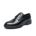 Euro Step Large Size Spring And Autumn New Men's Brogue Carved Business Formal Lace-up Breathable Leather Shoes_vogvips.com