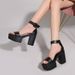 Large Size Platform High Heels Women S New Line Bag With Fashion Sandals_vogvips.com