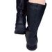 Cross-Border High Tube Soft Leather Warm Long Flat Shoes Winter Plus Velvet Slim Women Boots Black_vogvips.com