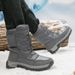 Snow Boots For Men And Women, Thick Cotton Shoes With Added Fleece, Outdoor Shoes, Anti Slip And Warm Boots_vogvips.com