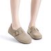 Asgard Suede Mul For Women Fashion All Inclusive Clogs Slippers With Adjustable Buckle Lady Soft Sole Leisure Flat_vogvips.com