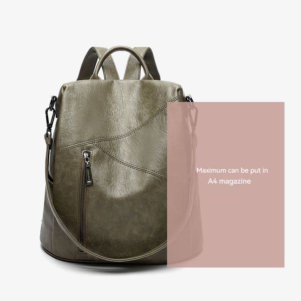 Fashionable Backpack for Women Simple and Easy to Wear, 2023 Autumn New Product Large Capacity Anti-theft Backpack Casual Travel Bag_vogvips.com