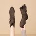 2025 Autumn New Western Pointed Toe Melard Petite Slimming Short Belt Buckle Height-Increasing Martin Boots_vogvips.com