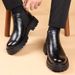 European Warm Series Autumn And Winter Mid-Top Short British Style Men's Velvet Warm Low-Top Martin Boots_vogvips.com