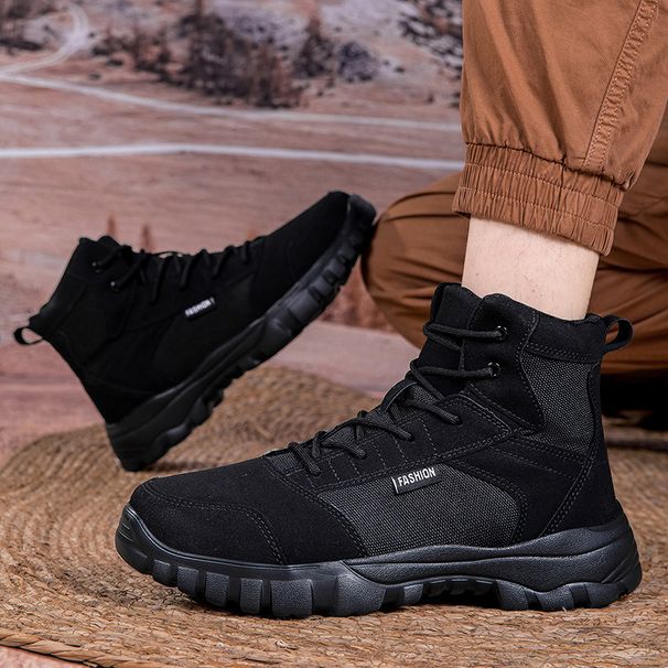 European Warm Series Autumn Winter Military Fashion Casual Outdoor Hiking Trekking Shoes High-top Martin Combat Training Boots_vogvips.com
