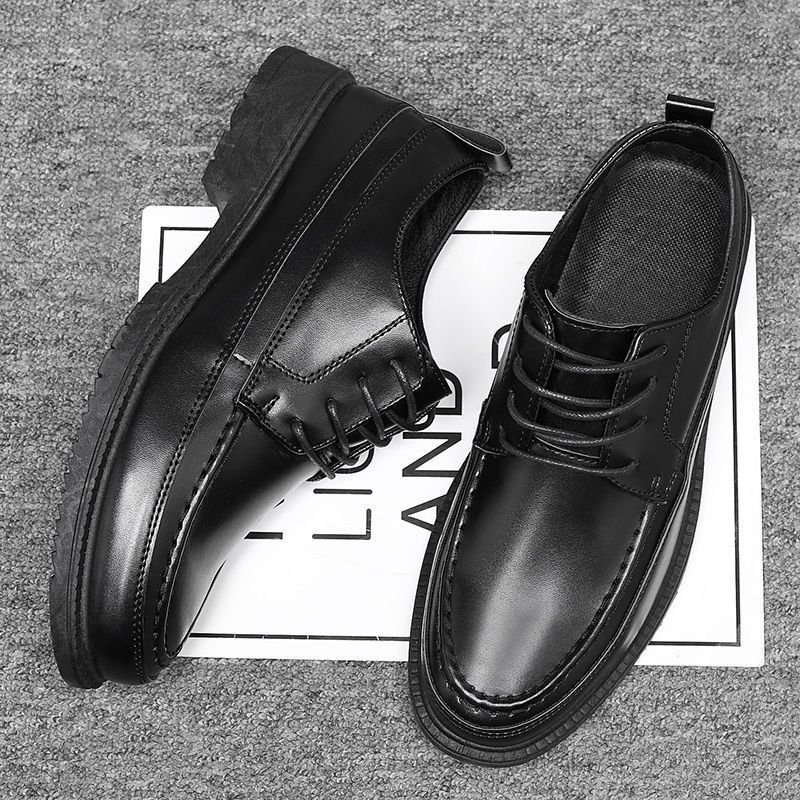 Men's Derby Toe Wedding Footwear Oxford Leather Round_vogvips.com