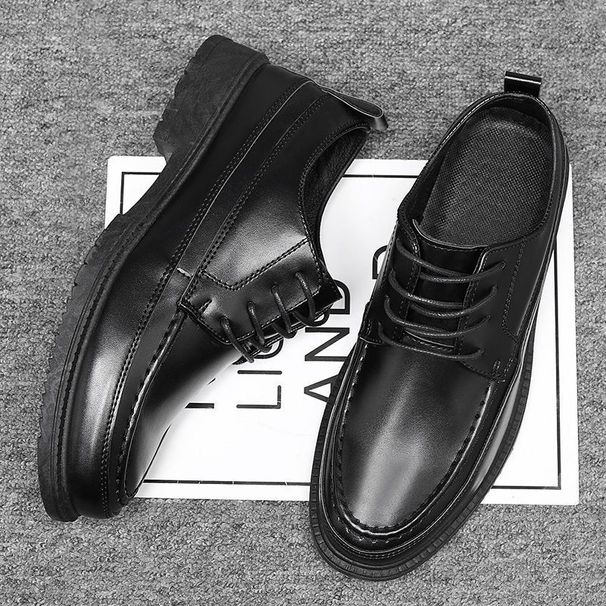 Men's Derby Toe Wedding Footwear Oxford Leather Round_vogvips.com