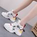 Trendy Sunday Dad 2025 Spring And Autumn Women's New Internet Celebrity Sports Casual Shoes Thick Sole Height Increasing_vogvips.com
