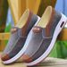 Comfortable Men's Breathable Canvas Shoes with Soft Non-Slip Lightweight Durable Rubber Soles for Work_vogvips.com