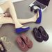 Women's Black Floral Print Flip Flops Casual Slip-On Sandals Solid Color Summer High Heeled Wedge Non-Slip Beach Shoes_vogvips.com