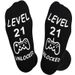 Mid-tube socks soles English letters non-slip glue floor socks creative casual game socks_vogvips.com