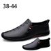 Men's Shoes Men's Casual Leather Shoes Embossed Crocodile Pattern Beanie Shoes Men_vogvips.com