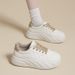 New Thick Soled White For Women, Versatile Height Increasing Casual Board Shoes, Korean Version Student Flat_vogvips.com
