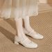 French-style Chunky Heel Women's 2025 New Low-heel Mary Jane Soft Leather Vintage Cheongsam Bridal Bridesmaid Wedding_vogvips.com