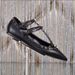2026 Autumn Rivet New Pointed Toe Genuine Leather Lace-Up Heels Studded Shallow Mouth Socialite Flat Shoes For Wome_vogvips.com