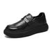 Spring And Autumn Casual Loafer Slip-On Men's Comfortable Versatile Leather Trendy Shoes Retro Men's Shoes_vogvips.com