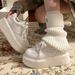 Super Popular Thick-soled Height-increasing White 2024 New Hot Style Versatile For Petite Individuals, Trendy Casual_vogvips.com