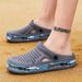 YGTOF Band Men Sandals Black Garden Casual Aqua Clogs Hot Male Summer Slides Flip Flops Beach Swimming Shoes Mens Slippers Zapatos_vogvips.com