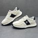 Forrt Gump Autumn New Genuine Leather Breathable Versatile Casual Men's White Lightweight Soft Sole Sports Running_vogvips.com