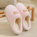 Home Autumn Winter Men Indoor Non-Slip Thick Sole Fleece-Lined Warm Cotton Slippers Couples Comfortable Maternity Shoes_vogvips.com