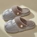 Waterproof Slippers For Women New Autumn And Winter Plush Warm Non Slip Indoor Home Thick Soled Detachable Cotton Slippers For Women_vogvips.com