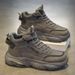 Men's Casual Low-Top Sneakers With Round Toe, Synthetic Leather Upper, Rubber Sole For Comfort And Durability, Lightweight And Breathable Everyday_vogvips.com