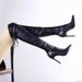 Korean Elastic Slim For Women, Autumn And Winter New Street Style Pointed Toe Super High Heel Long Boots, Waterproof_vogvips.com