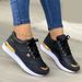 SHLIANG Women's Mesh Sneakers Patchwork Lace Up Flat For Women Lightweight Female Shoes Classic Versatile Zapatillas De_vogvips.com